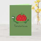 Tomatortoise niedliche karte (Gelbe Blume)