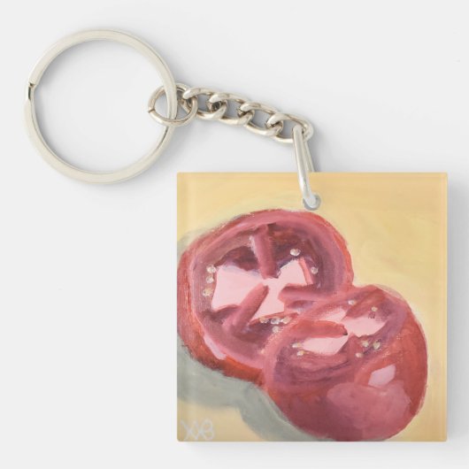 Tomatostudie Schlüsselanhänger (Vorderseite)
