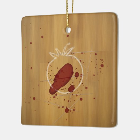 Tomatozid Chalk Kontur Blutspatterkriminalität Sze Keramikornament (Links)