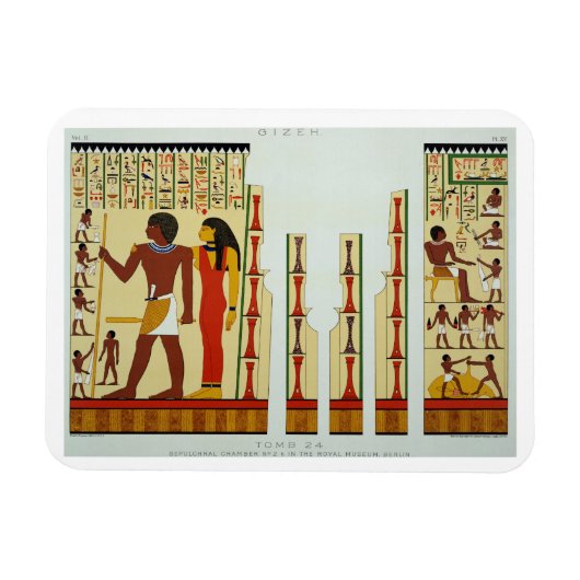 Tomb 24, Sepulchral Chamber No. 2, aus Gizeh, Vol Magnet (Horizontal)