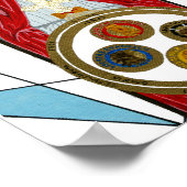 Tomb des Christlichen Rosenkreutz Poster (Ecke)