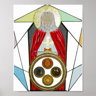 Tomb des Christlichen Rosenkreutz Poster