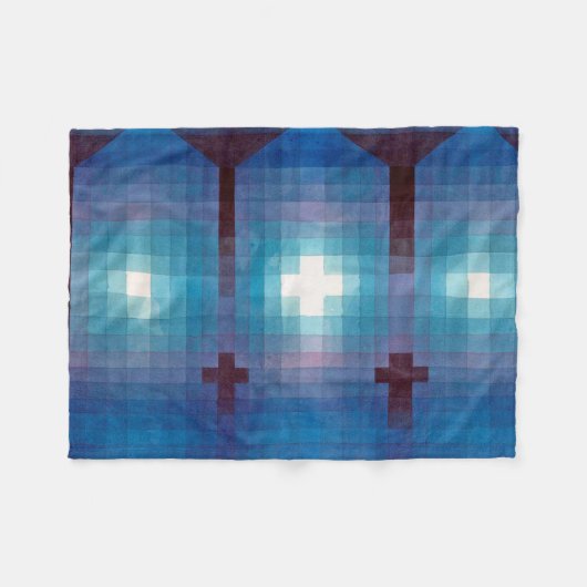 Tomb in Three, Klee Fleecedecke (Vorderseite (Horizontal))