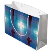 Tomb in Three, Klee Große Geschenktüte (Rückseite Schrägansicht)