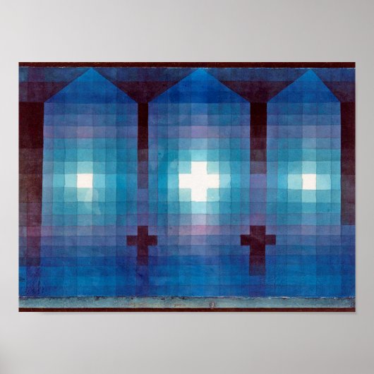 Tomb in Three, Klee Poster (Vorne)