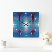 Tomb in Three, Klee Quadratische Wanduhr (Zuhause)