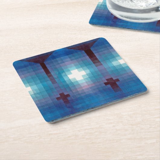 Tomb in Three, Klee Rechteckiger Pappuntersetzer (angewinkelt)