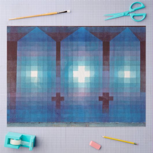 Tomb in Three, Klee Seidenpapier (Basteln)