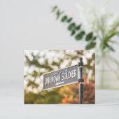 Tomb of the Unknown Soldier Sign Postkarte (Stehend Vorderseite)