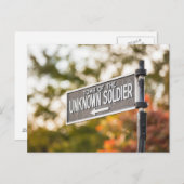 Tomb of the Unknown Soldier Sign Postkarte (Vorne/Hinten)