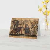 Tomb Painting auf Papyrus Karte (Gelbe Blume)