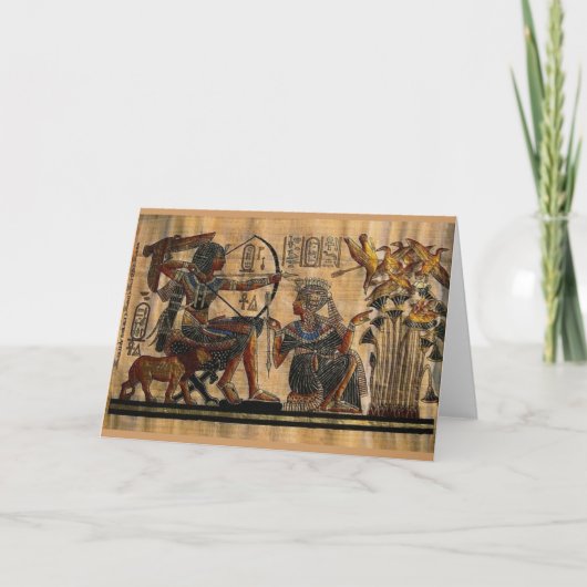 Tomb Painting auf Papyrus Karte (Vorderseite)