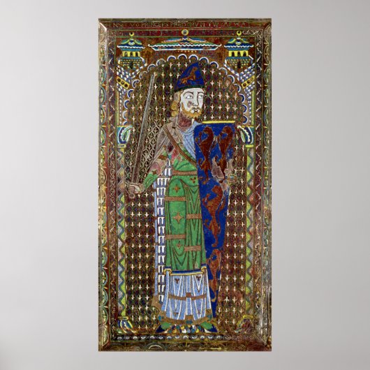 Tomb-Plakette von Geoffrey Plantagenet Poster (Vorne)