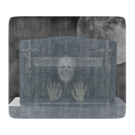 Tomb Stone Cutting Board Schneidebrett (Vorderseite)