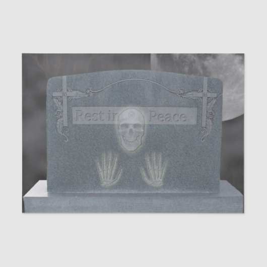 Tomb Stone Tissue Paper Seidenpapier (Vorderseite)