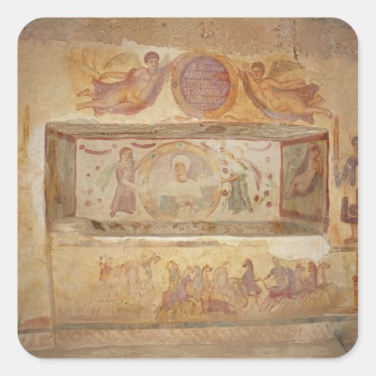 Tomb von Aelia Arisuth Quadratischer Aufkleber (Vorderseite)