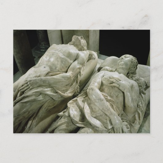 Tomb von Catherine de Medici und Henri II Postkarte (Vorderseite)