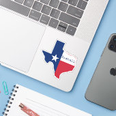 Tomball-TX-Flagge Aufkleber (Laptop mit iPhone)