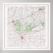 Tombigbee National Forest Map (1972) Poster (Vorne)