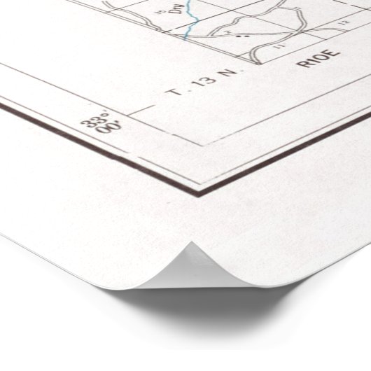 Tombigbee National Forest Map (1972) Poster (Ecke)