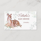 Tombola für Hirsche Begleitkarte (Rückseite)