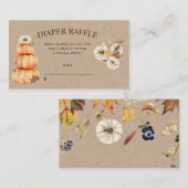 Tombola für Kürbisflorentaucher Begleitkarte (Vorne/Hinten)