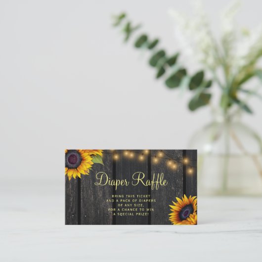 Tombola-Kinderdusche Begleitkarte (Stehend Vorderseite)