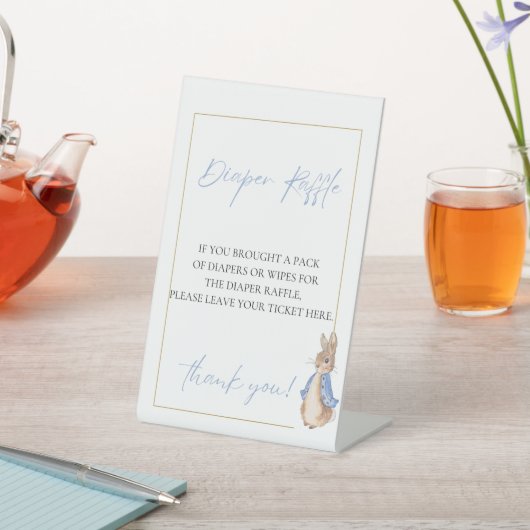 Tombola Peter Kaninchen Sockelschild (In SItu)