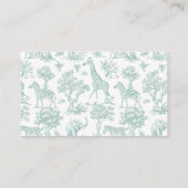 Tombola "Toile Sage" Begleitkarte (Rückseite)