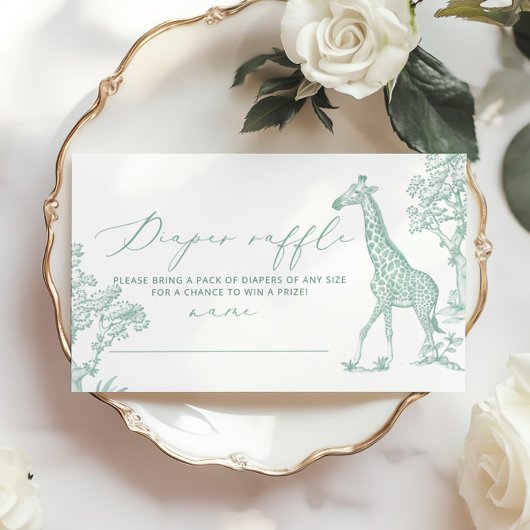 Tombola "Toile Sage" Begleitkarte