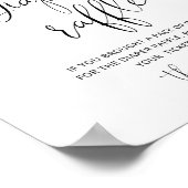 Tombola-Zeichen für Wasserfarben Poster (Ecke)