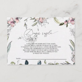 Tombolekarte - Kinderdusche - rustikal Begleitkarte