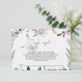 Tombolekarte - Kinderdusche - rustikal Begleitkarte (Stehend Vorderseite)