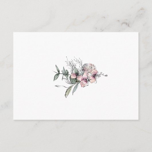 Tombolekarte - Kinderdusche - rustikal Begleitkarte (Rückseite)