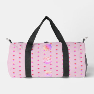 Tomboy Pink Boho Blumen-Duffel-Tasche Duffle Bag