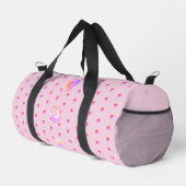 Tomboy Pink Boho Blumen-Duffel-Tasche Duffle Bag (Rechte Ecke)