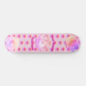 Tomboy Pink Flower Skateboard (Horizontal)