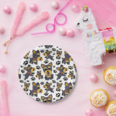 Tomboy Toy Yorkie Yorkshire Terrier Pappteller (Party)