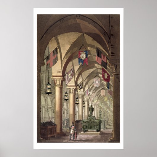 Tombs of the Knights Templar, c.1820-39 (aquatint) Poster (Vorne)