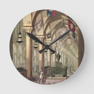 Tombs of the Knights Templar, c.1820-39 (aquatint) Runde Wanduhr