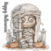 Tombside Trouble - Mama Mischief & Mini Monster Aufkleber (Vorderseite)