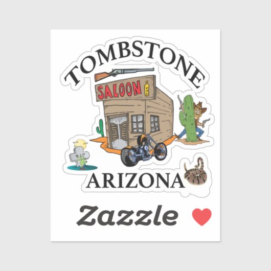 Tombstone, Arizona Aufkleber (Blatt)