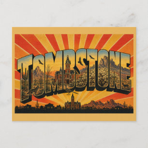 Tombstone Arizona High Desert Bergkunst Postkarte