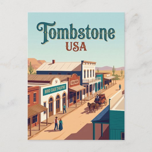 Tombstone USA Postkarte (Vorderseite)