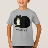 Tomcat Chinese Qing Dynsty Black Manchu Cat T-Shirt (Vorderseite)