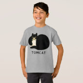 Tomcat Chinese Qing Dynsty Black Manchu Cat T-Shirt (Vorne ganz)