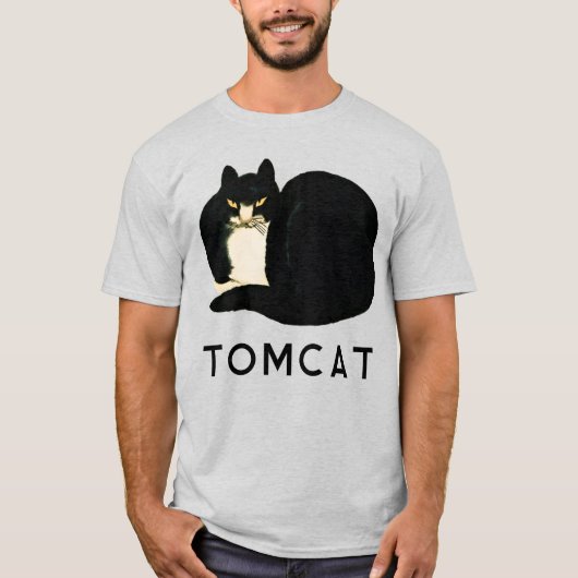 Tomcat Chinese Qing Dynsty Black Manchu Cat T-Shirt (Vorderseite)