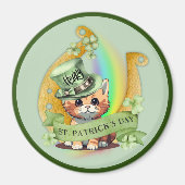 Tomcat Happy St. Patrick's Day Magnet (Vorne)