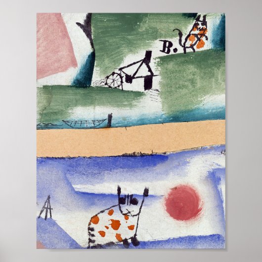 Tomcat Turf : Paul Klee 1919 Poster (Vorne)