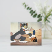 Tome und Jerry Plunger Postkarte (Stehend Vorderseite)